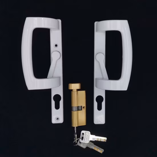 Accesorios de hardware para ventanas de UPVC, manija tipo D para cerradura de puerta corredera Nisen HD16