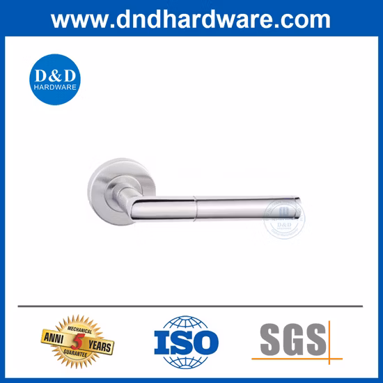 Muebles Europeanzinc estilo americano o manija de puerta negra Hardware de bloqueo Acero inoxidable En1906: 2012 Personalización de muestra de manija de palanca de puerta de paso